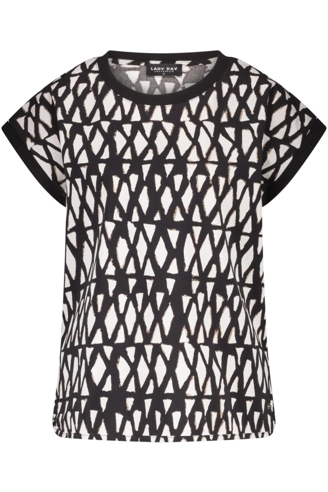 HANNAH T SHIRT L21 391 2508 RUTA PRINT